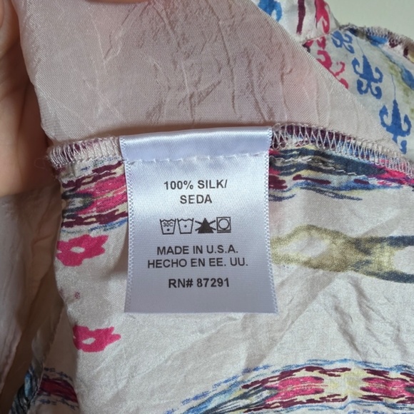 Johnny Was Silk Button Blouse - Picture 12 of 14